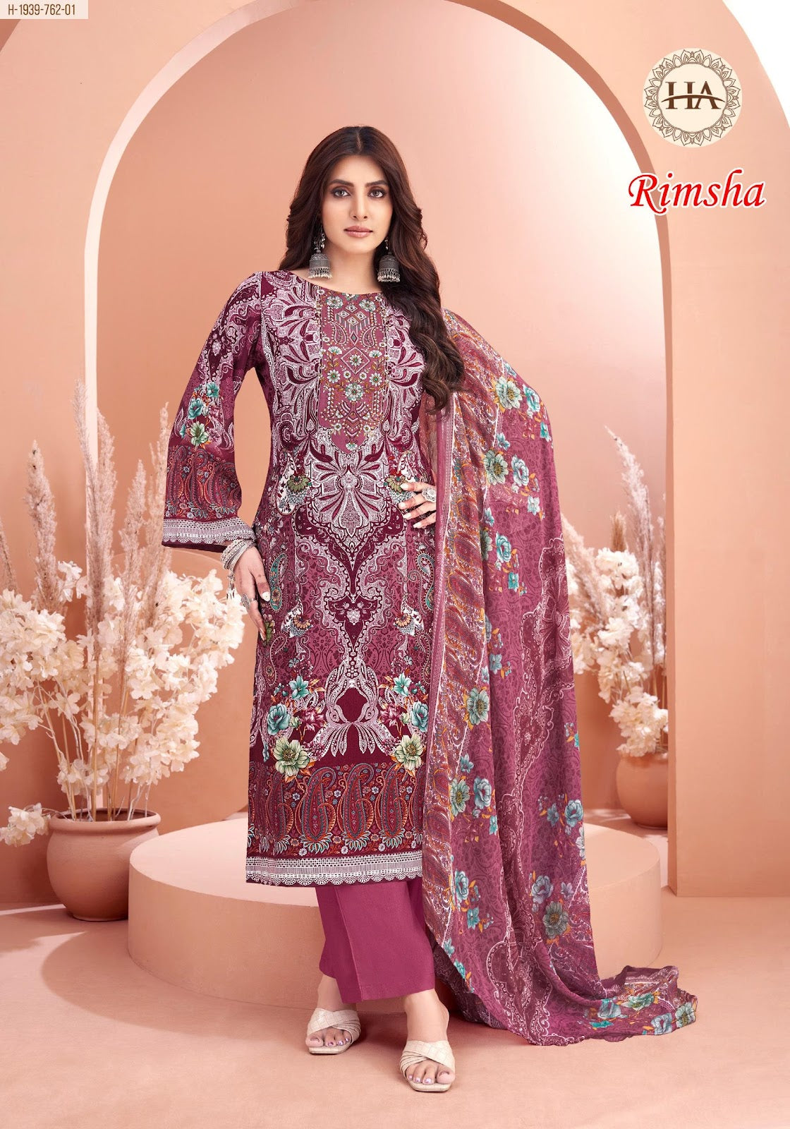 Rimsha Alok Harshit Fashion Pure Viscose Karachi Salwar Suits Manufacturer Gujarat