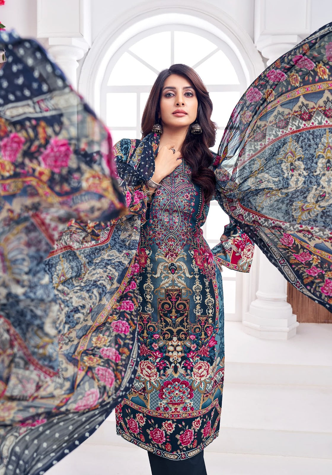 Rimsha Edition 3 Harshit Fashion Pure Viscose Karachi Salwar Suits Wholesaler Ahmedabad