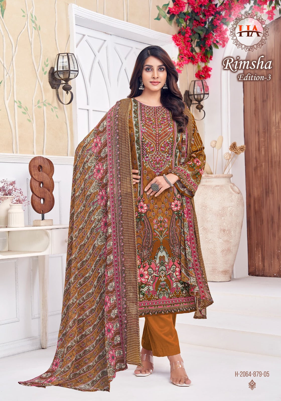 Rimsha Edition 3 Harshit Fashion Pure Viscose Karachi Salwar Suits Wholesaler Ahmedabad