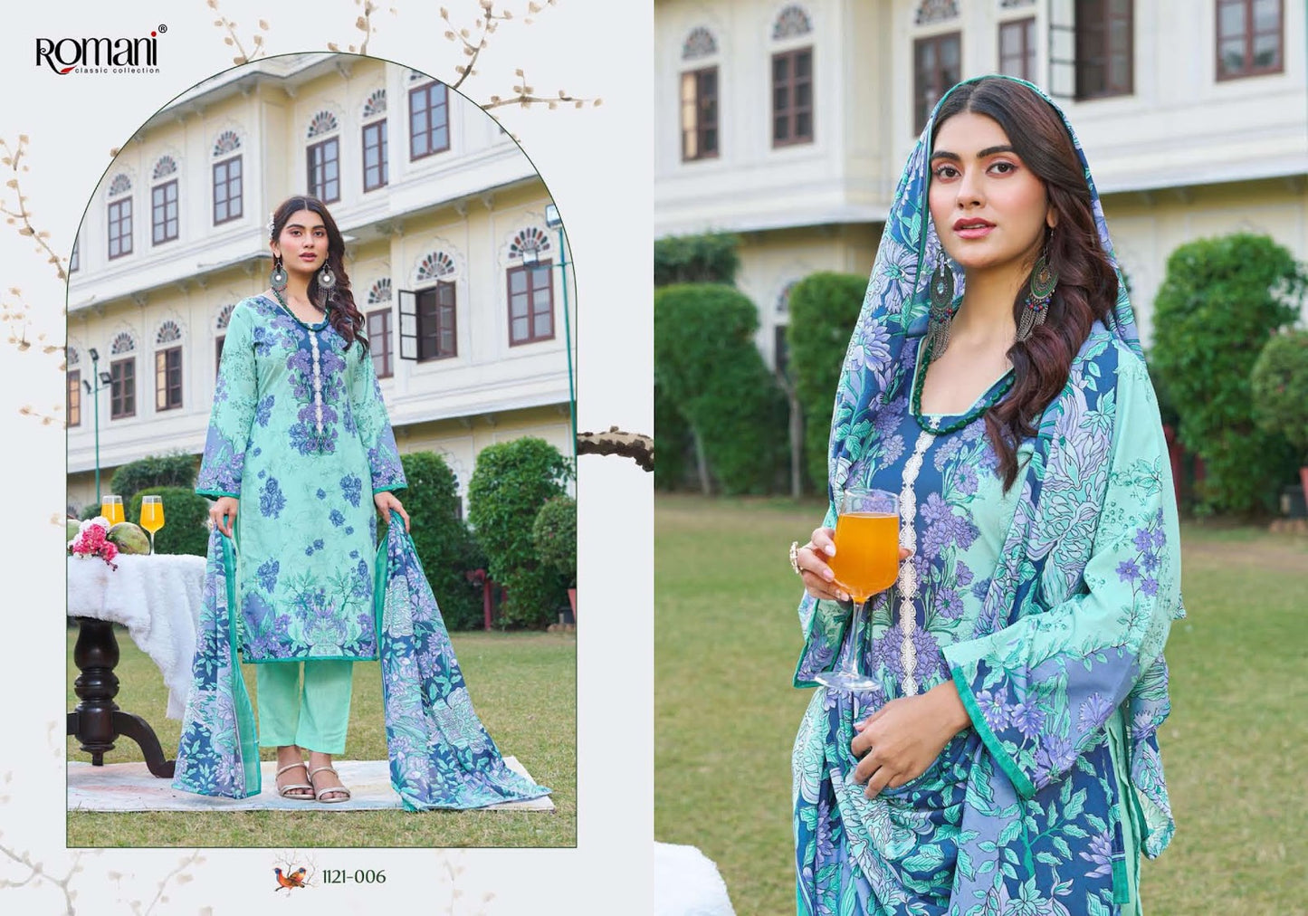 Rimsha Romani Cotton Karachi Salwar Suits Manufacturer India