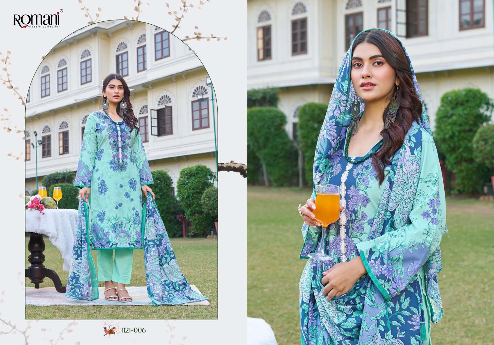 Rimsha Romani Cotton Karachi Salwar Suits Manufacturer India
