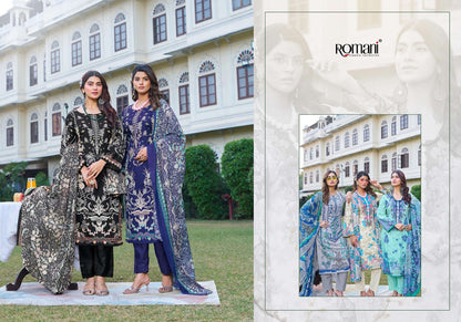 Rimsha Romani Cotton Karachi Salwar Suits Manufacturer India