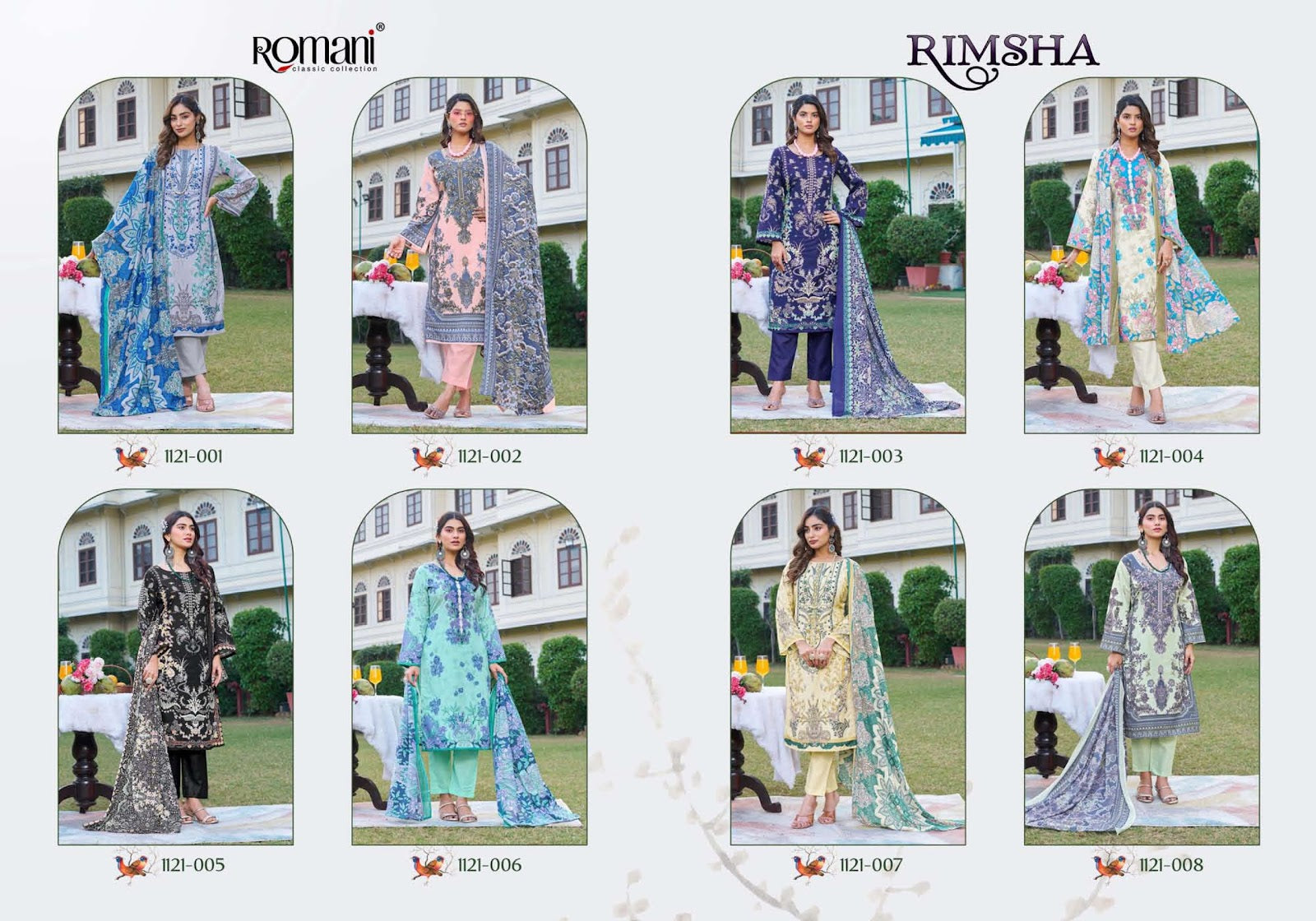 Rimsha Romani Cotton Karachi Salwar Suits Manufacturer India