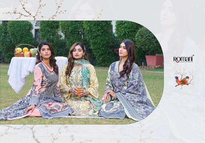 Rimsha Romani Cotton Karachi Salwar Suits Manufacturer India