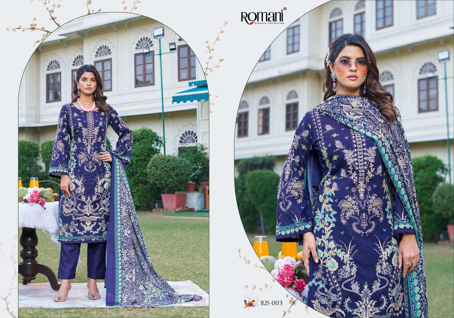 Rimsha Romani Cotton Karachi Salwar Suits Manufacturer India