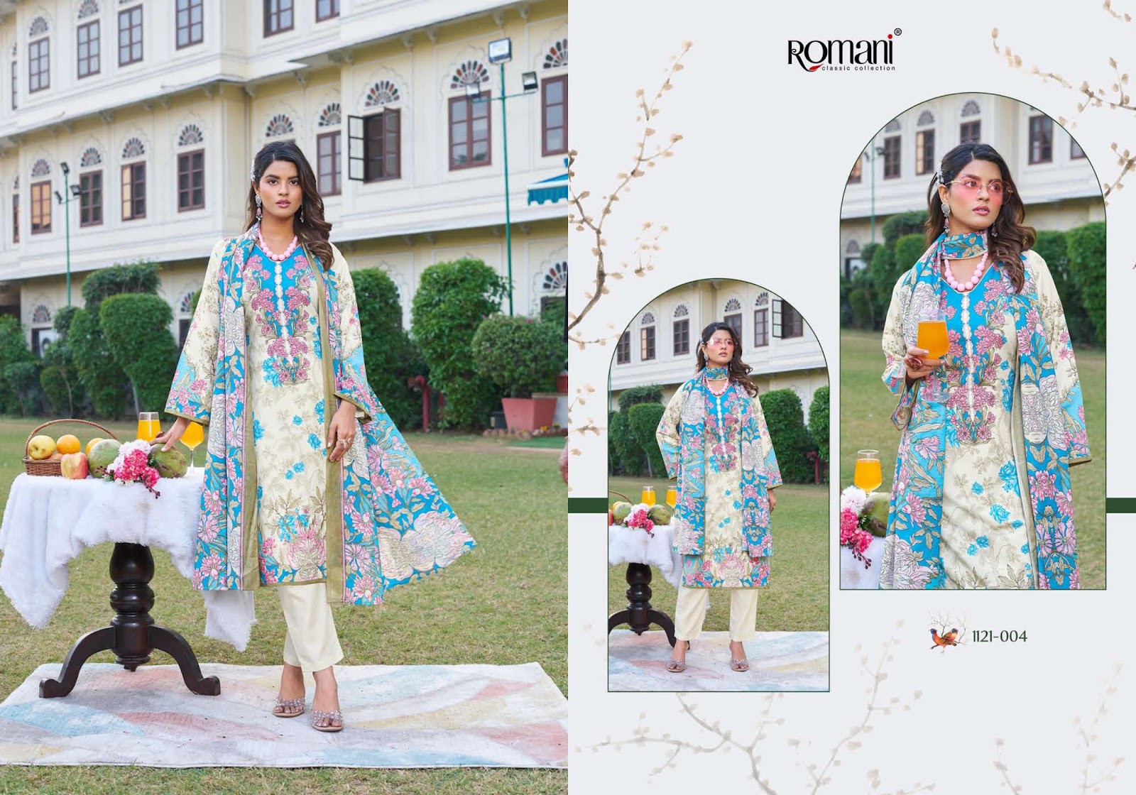 Rimsha Romani Cotton Karachi Salwar Suits Manufacturer India