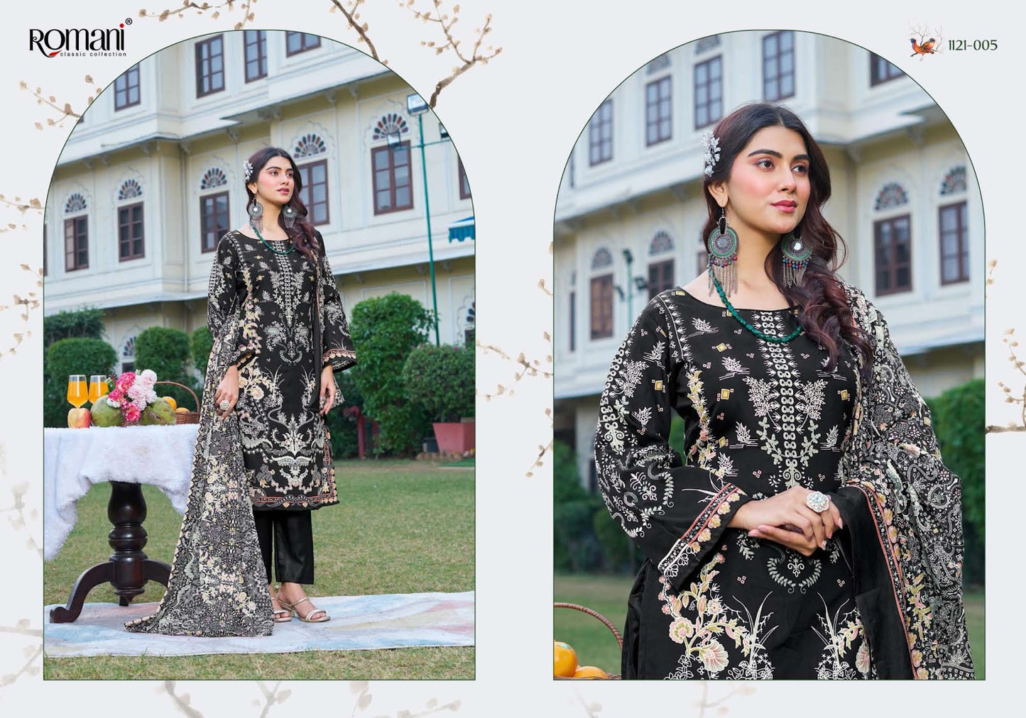 Rimsha Romani Cotton Karachi Salwar Suits Manufacturer India