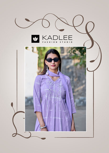 Rimzim Kadlee Rayon Readymade Pant Style Suits Wholesale Price