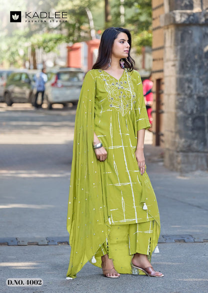 Rimzim Kadlee Rayon Readymade Pant Style Suits Wholesale Price