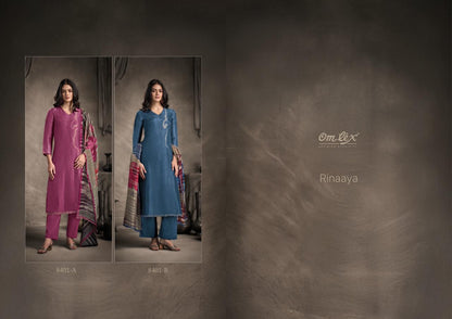 Rinaaya Omtex Silk Jacquard Pant Style Suits Exporter India