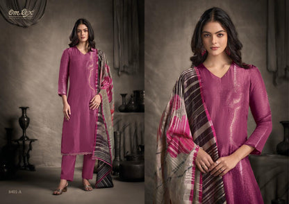 Rinaaya Omtex Silk Jacquard Pant Style Suits Exporter India