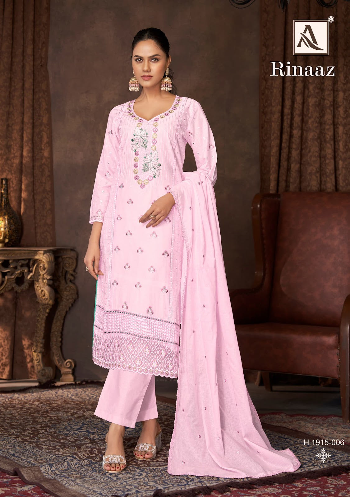 Rinaaz Alok Cambric Cotton Pakistani Salwar Suits Manufacturer India