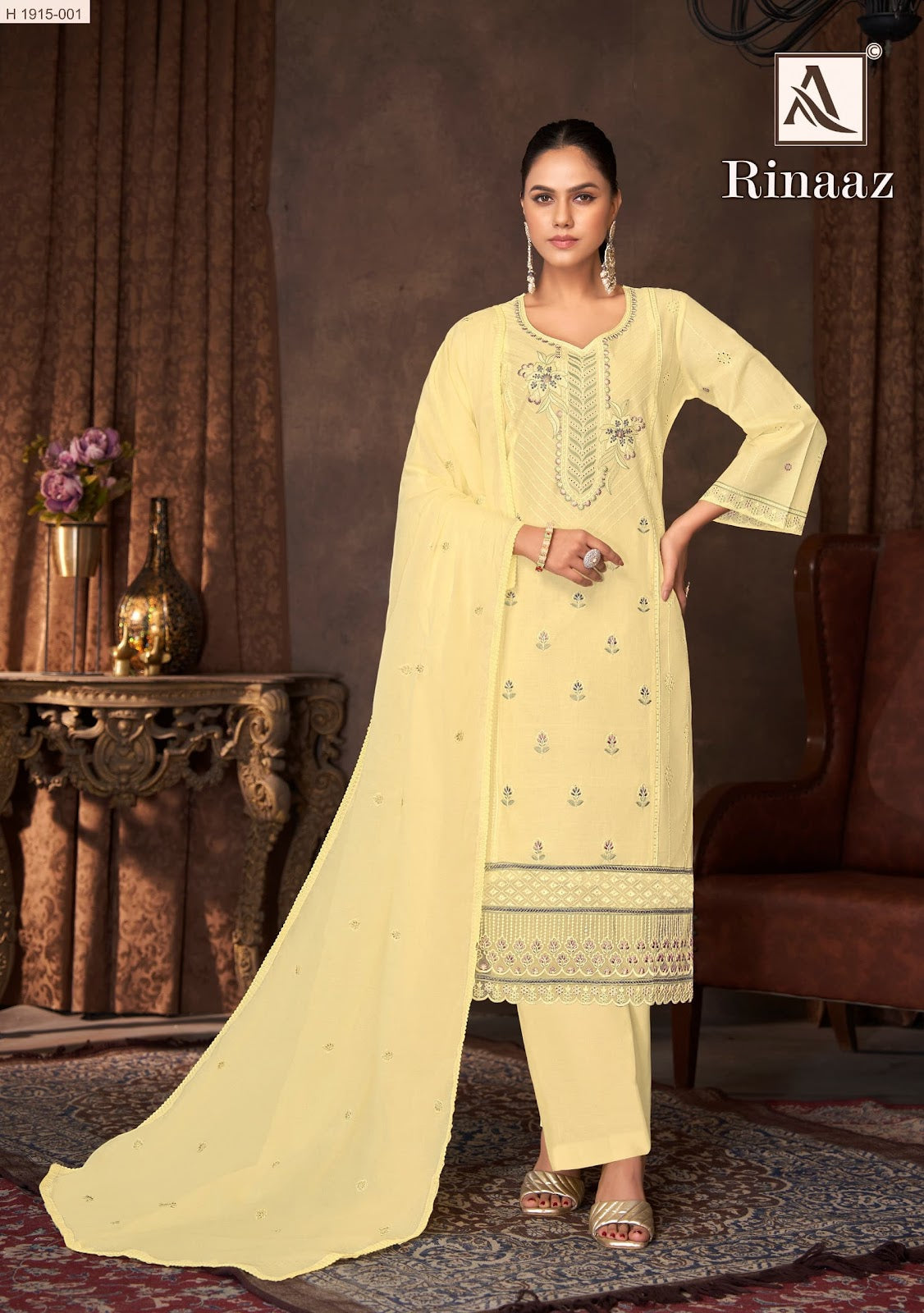 Rinaaz Alok Cambric Cotton Pakistani Salwar Suits Manufacturer India