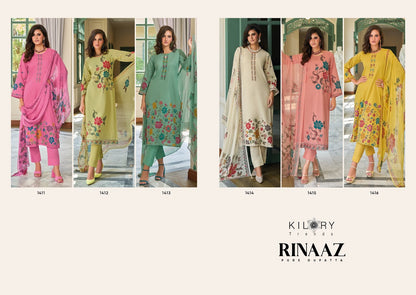 Rinaaz Kilory Pure Lawn Pant Style Suits Wholesaler India