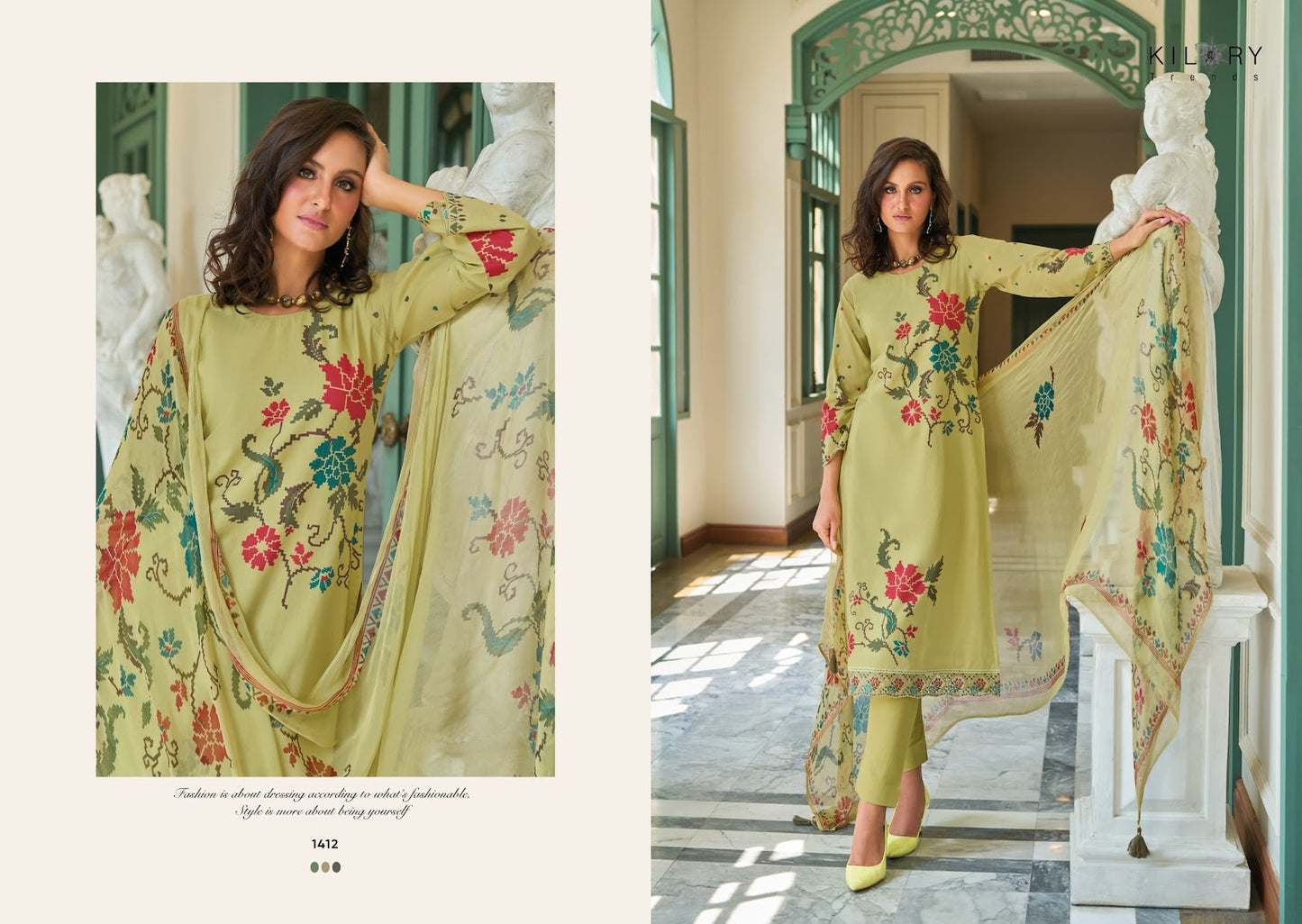 Rinaaz Kilory Pure Lawn Pant Style Suits Wholesaler India
