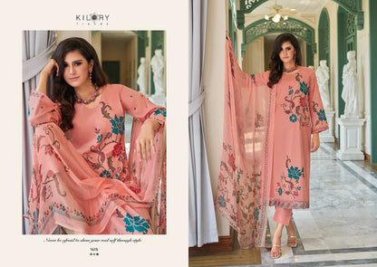 Rinaaz Kilory Pure Lawn Pant Style Suits Wholesaler India