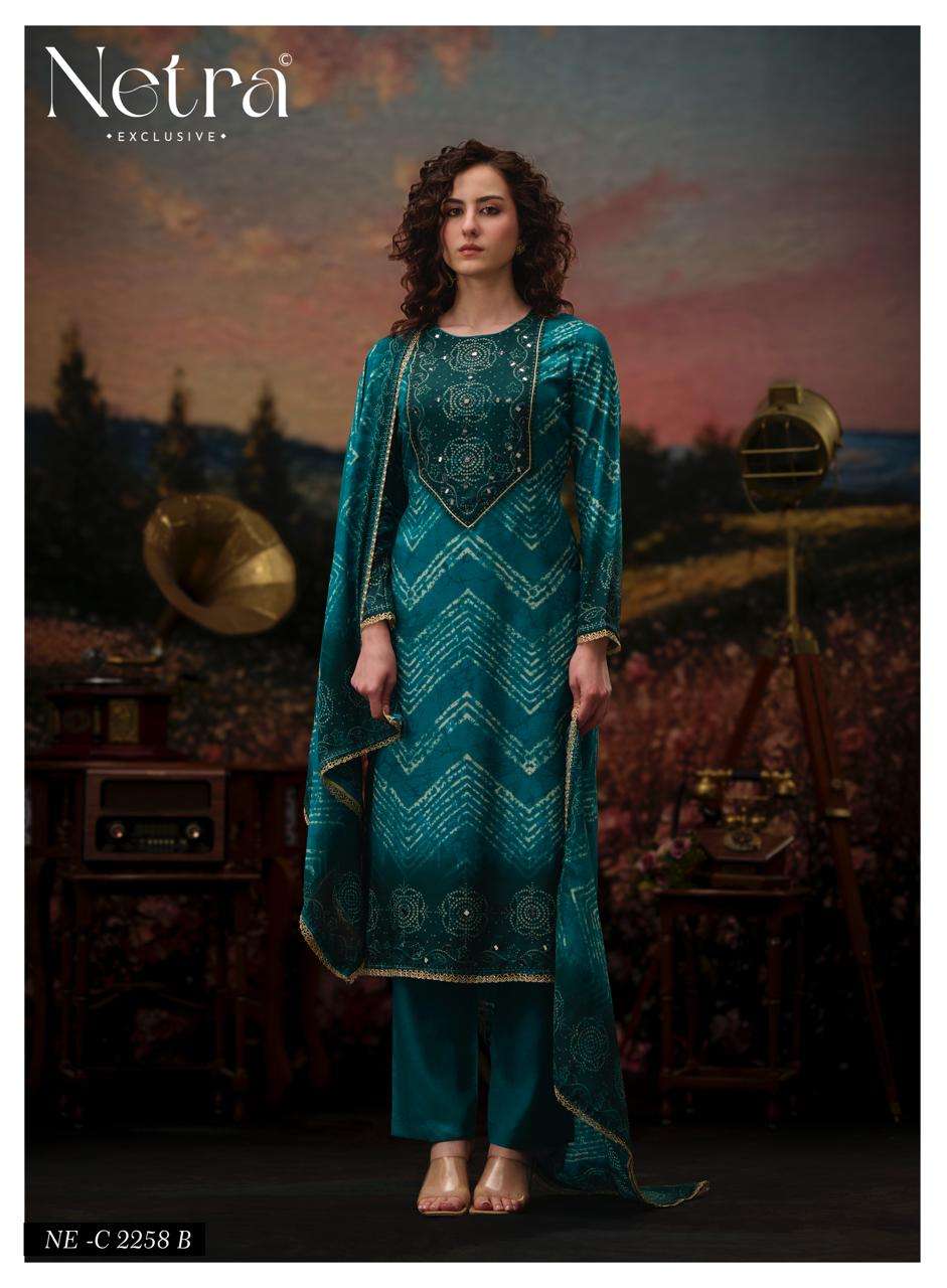 Rinkal Netra Bemberg Pant Style Suits Exporter Gujarat
