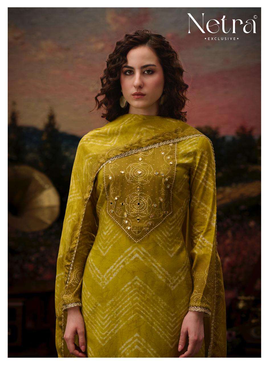 Rinkal Netra Bemberg Pant Style Suits Exporter Gujarat