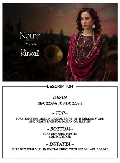 Rinkal Netra Bemberg Pant Style Suits Exporter Gujarat