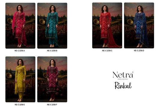 Rinkal Netra Bemberg Pant Style Suits Exporter Gujarat