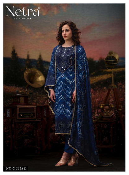 Rinkal Netra Bemberg Pant Style Suits Exporter Gujarat