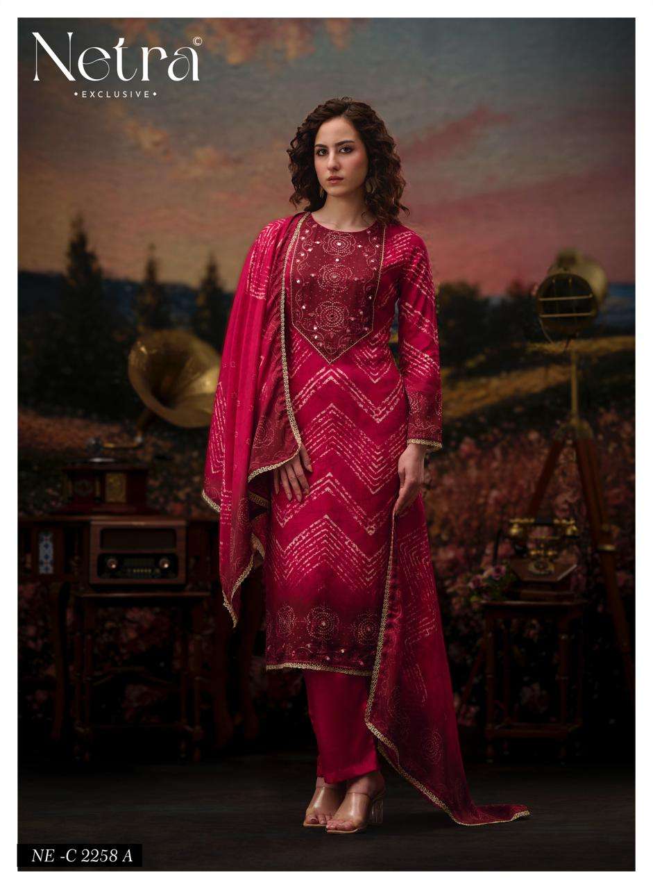 Rinkal Netra Bemberg Pant Style Suits Exporter Gujarat