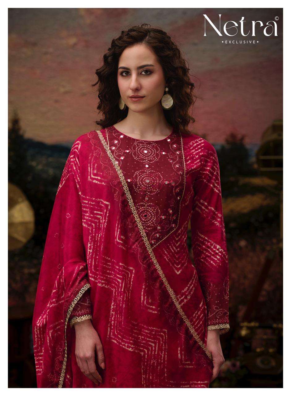 Rinkal Netra Bemberg Pant Style Suits Exporter Gujarat
