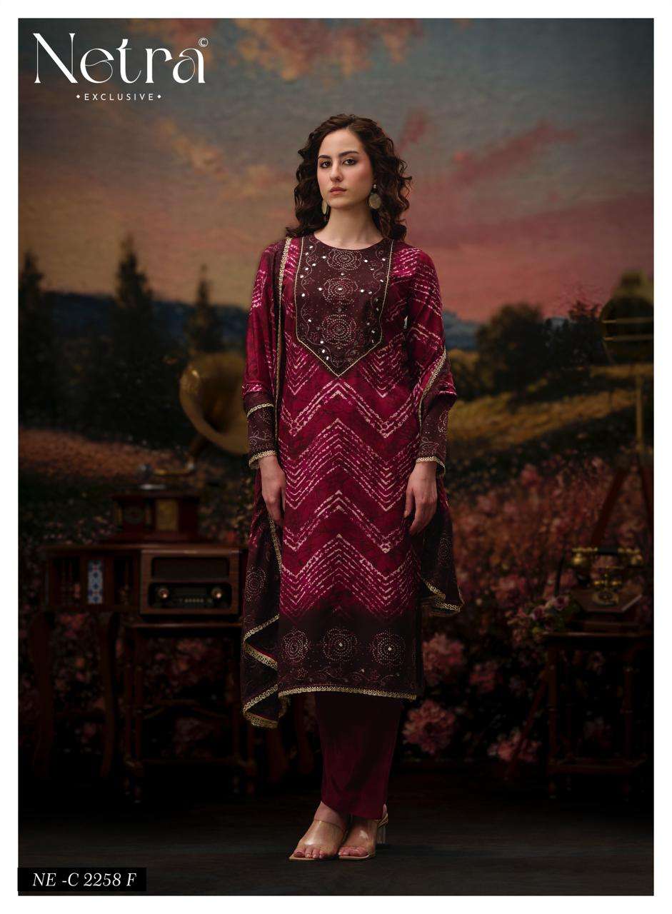 Rinkal Netra Bemberg Pant Style Suits Exporter Gujarat