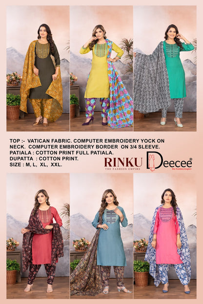 Rinku Deecee Vatican Readymade Patiyala Suits Supplier