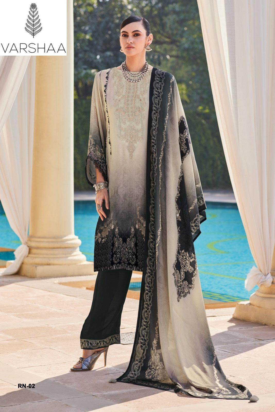 Riona Varshaa Viscose Muslin Pakistani Salwar Suits Wholesaler Ahmedabad