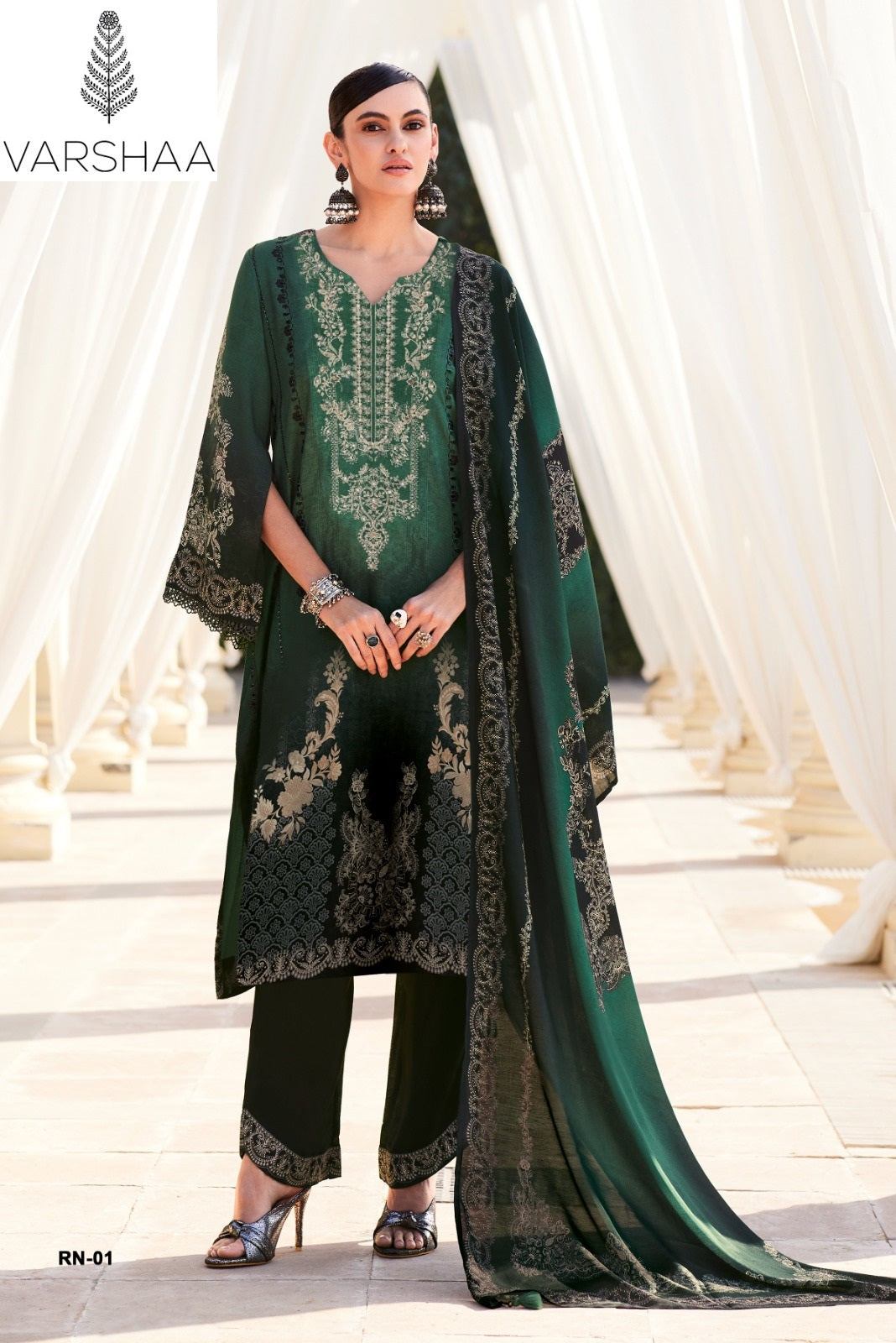 Riona Varshaa Viscose Muslin Pakistani Salwar Suits Wholesaler Ahmedabad