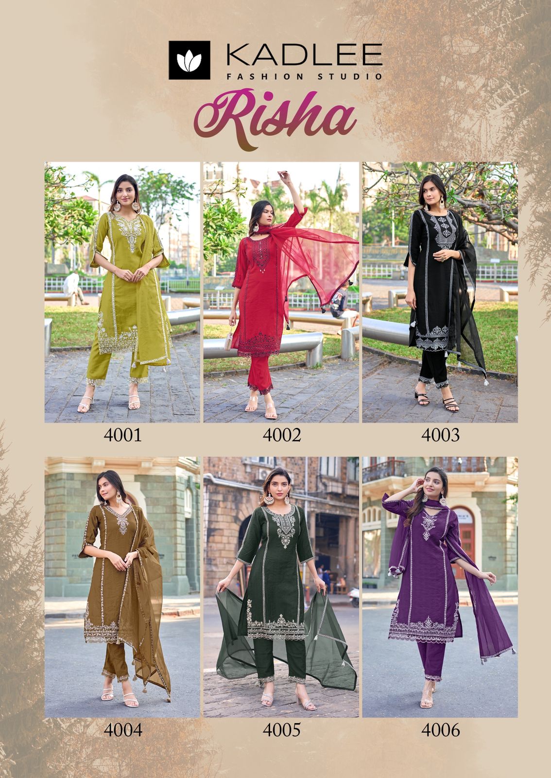 Risha Kadlee Viscose Weaving Readymade Pant Style Suits Manufacturer India