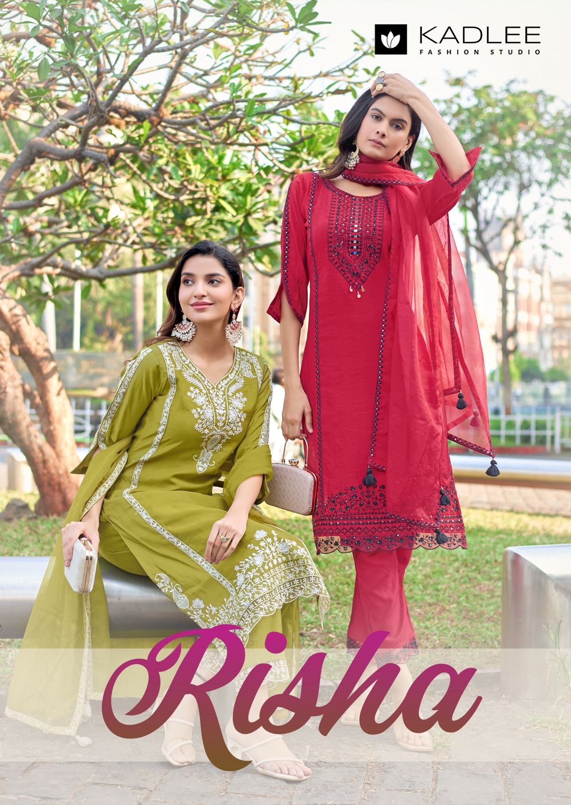 Risha Kadlee Viscose Weaving Readymade Pant Style Suits Manufacturer India