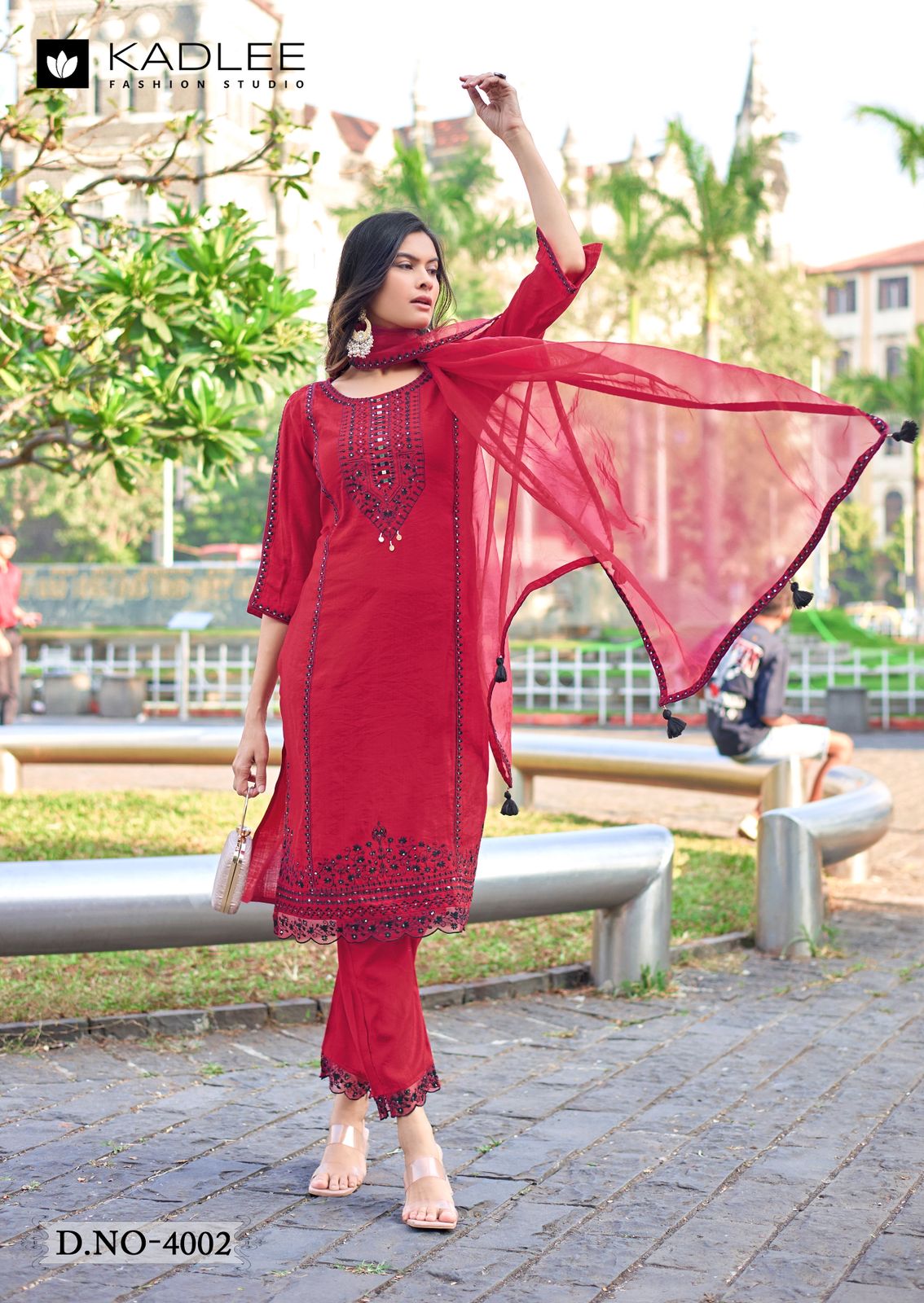 Risha Kadlee Viscose Weaving Readymade Pant Style Suits Manufacturer India