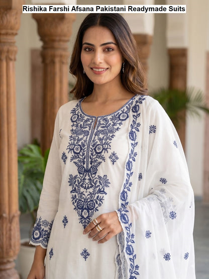 Rishika Farshi Afsana Viscose Reyon Pakistani Readymade Suits Wholesaler Gujarat