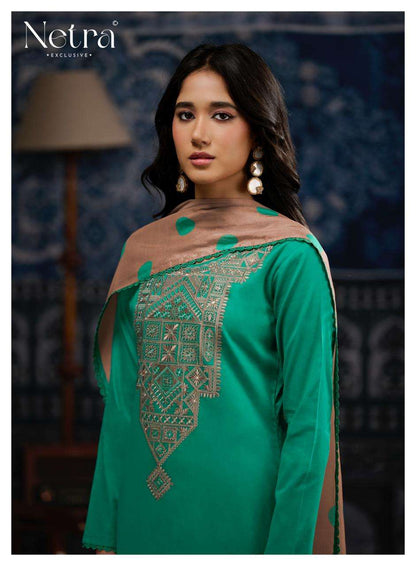 Rishika Netra Cotton Pant Style Suits Manufacturer