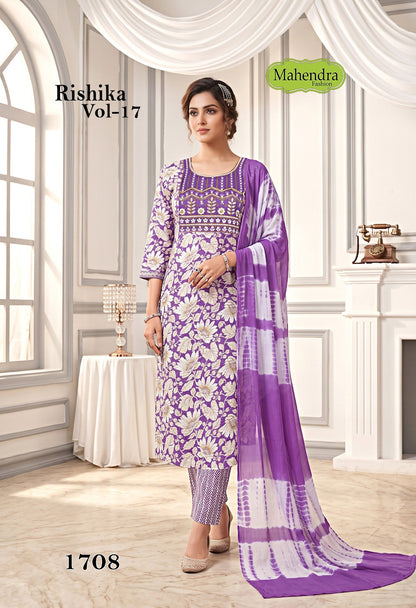 Rishika Vol 17 Mahendra Fashion Capsule Readymade Pant Style Suits Manufacturer Ahmedabad
