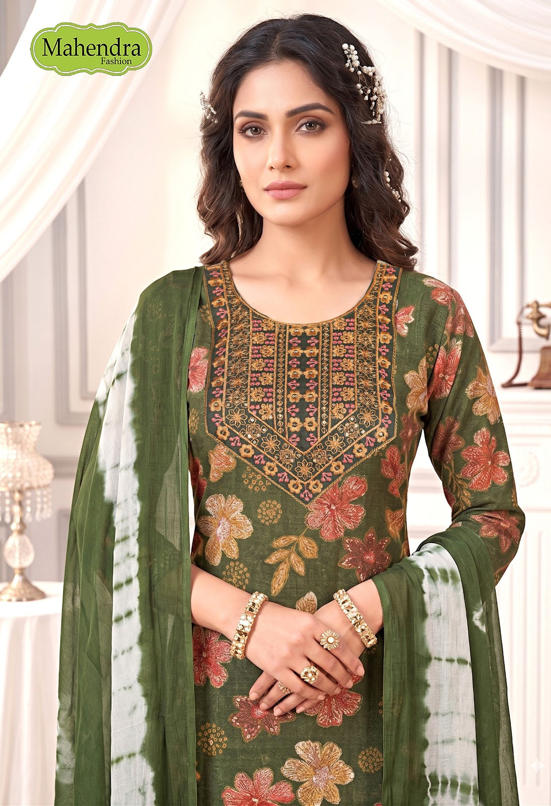 Rishika Vol 17 Mahendra Fashion Capsule Readymade Pant Style Suits Manufacturer Ahmedabad