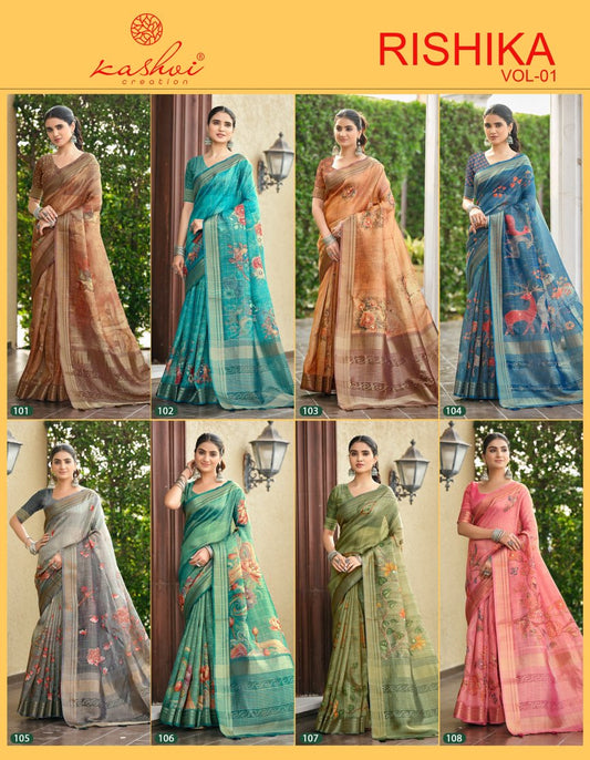 Rishika Vol 1 Kashvi Creation Sarees Supplier India
