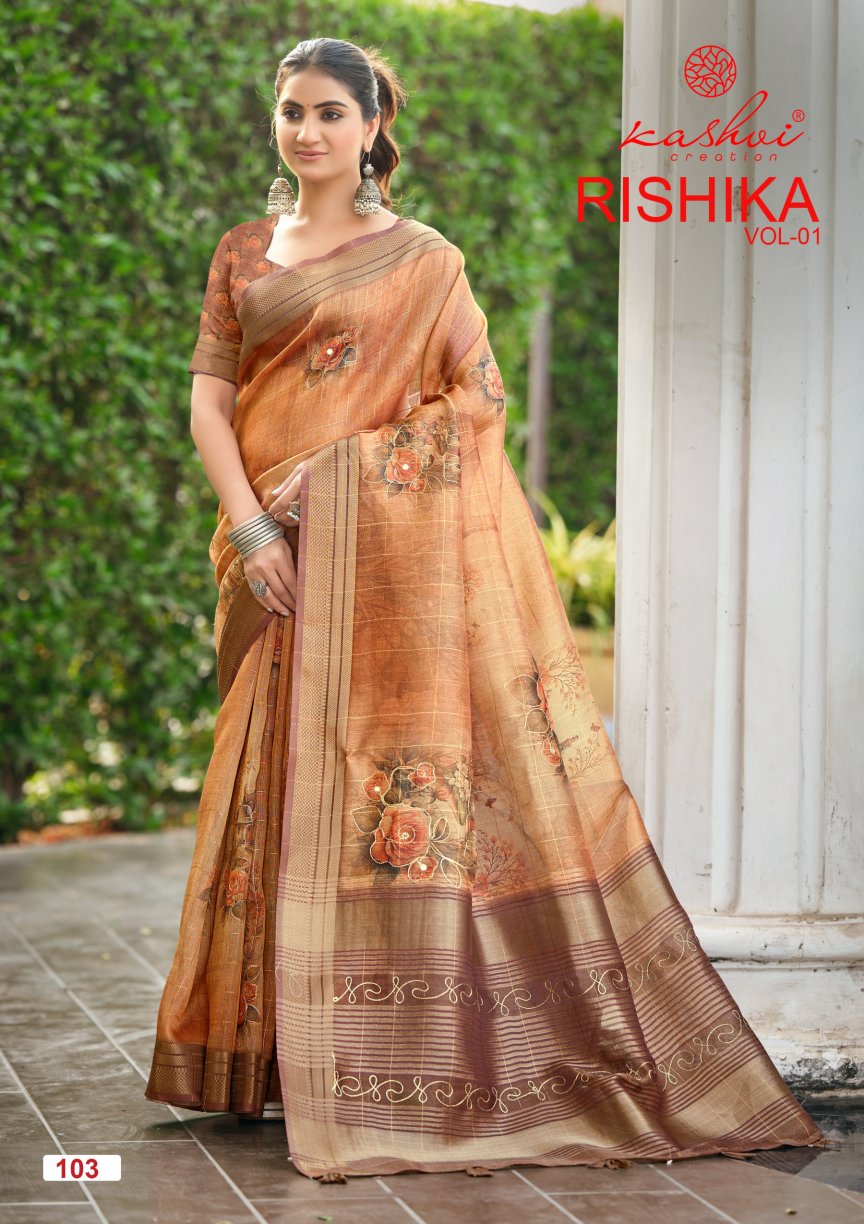 Rishika Vol 1 Kashvi Creation Sarees Supplier India