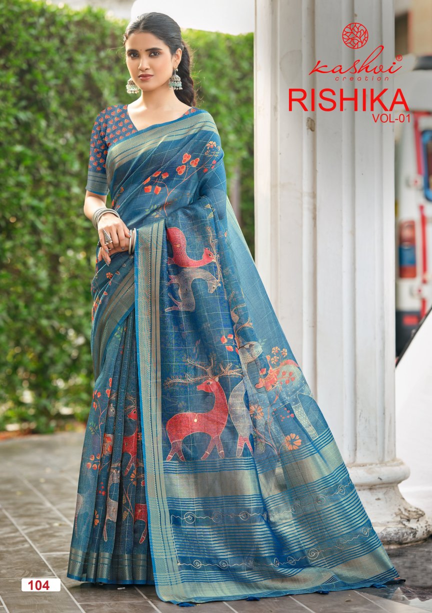 Rishika Vol 1 Kashvi Creation Sarees Supplier India