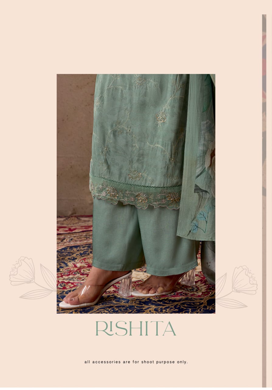 Rishita Sahiba Staple Twill Pashmina Suits Wholesale Price