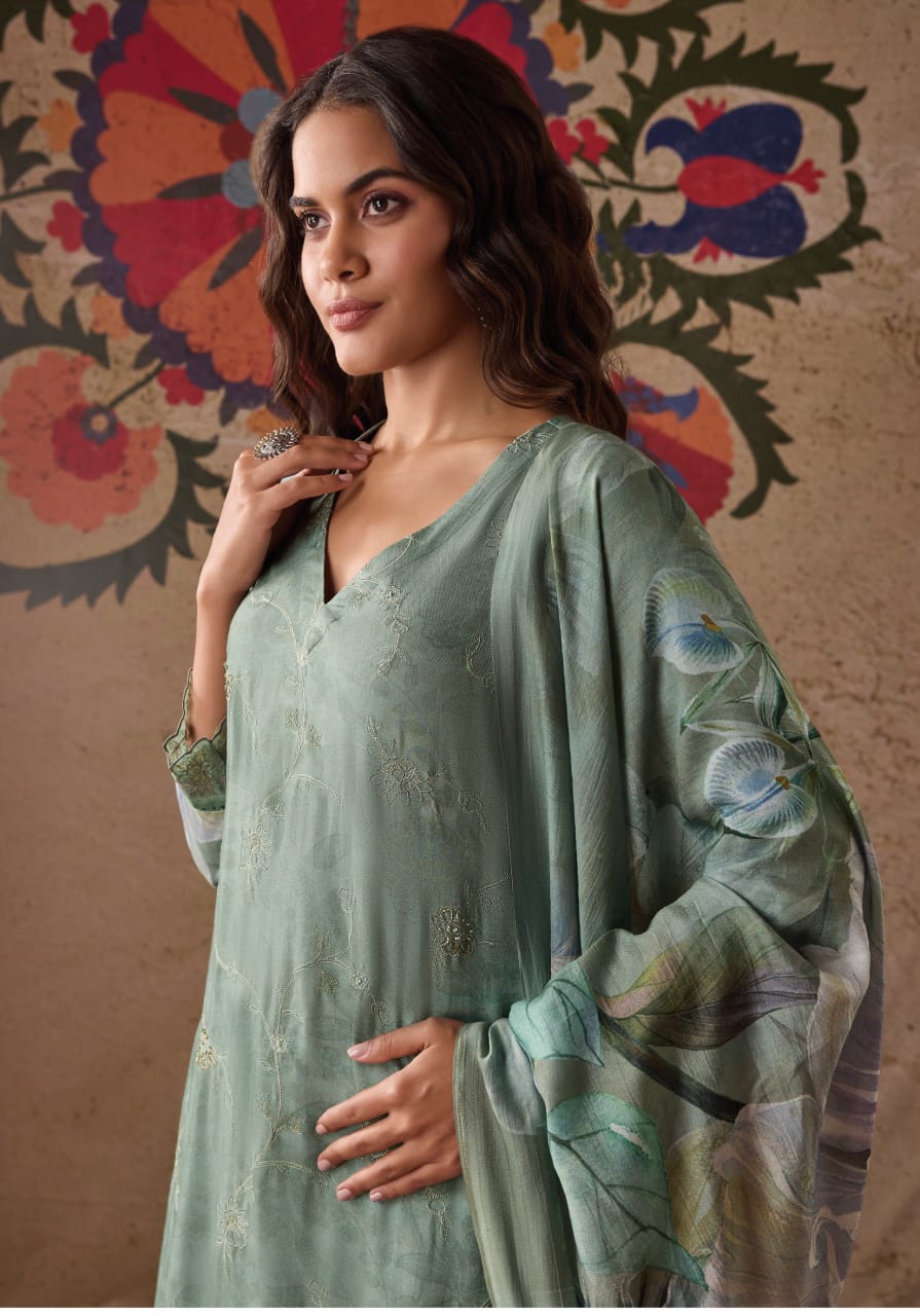 Rishita Sahiba Staple Twill Pashmina Suits Wholesale Price