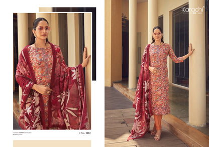 Rishta 5001 Karachi Prints Lawn Cotton Pant Style Suits Manufacturer India