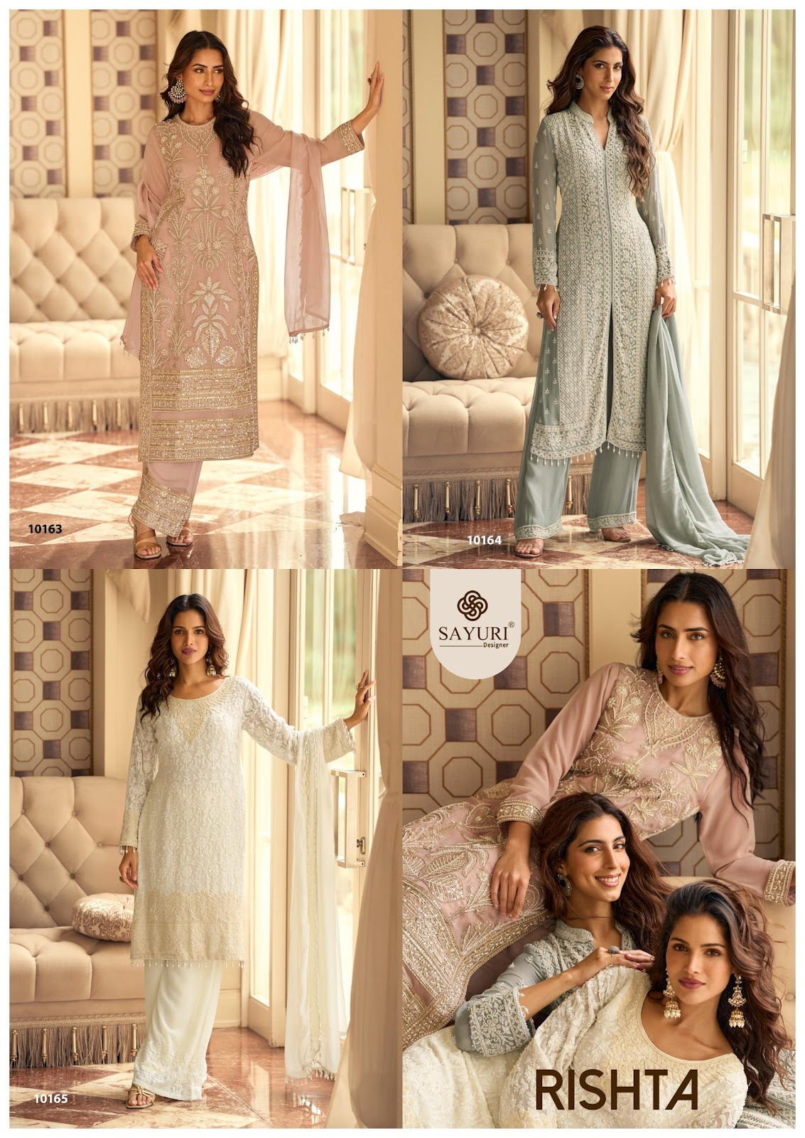 Rishta Sayuri Georgette Readymade Suits Wholesale Rate