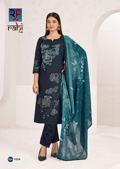 Rising Gold Vol 1 Rahi Fab Cotton Karachi Salwar Suits Wholesaler Ahmedabad