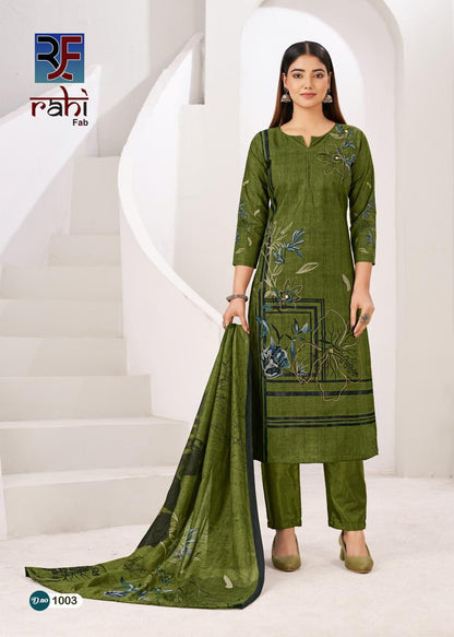 Rising Gold Vol 1 Rahi Fab Cotton Karachi Salwar Suits Wholesaler Ahmedabad