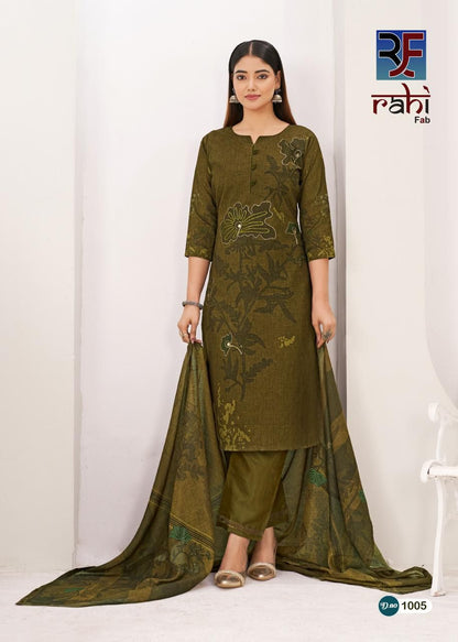 Rising Gold Vol 1 Rahi Fab Cotton Karachi Salwar Suits Wholesaler Ahmedabad