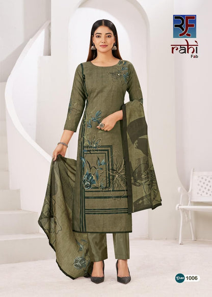 Rising Gold Vol 1 Rahi Fab Cotton Karachi Salwar Suits Wholesaler Ahmedabad