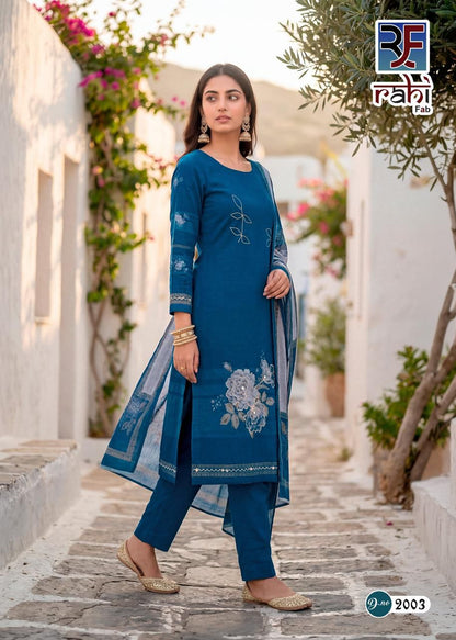 Rising Gold Vol 2 Rahi Fab Cotton Karachi Salwar Suits Supplier India